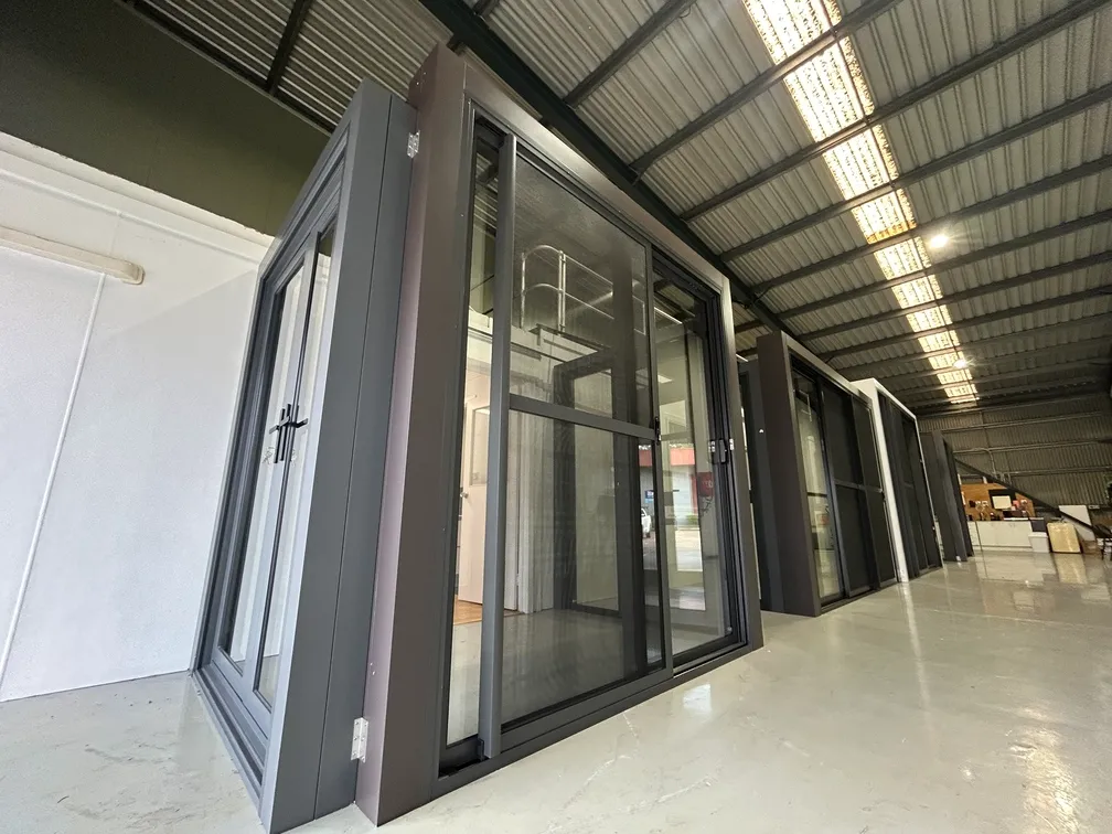 SMIRO Brisbane showroom display for aluminium window and door products